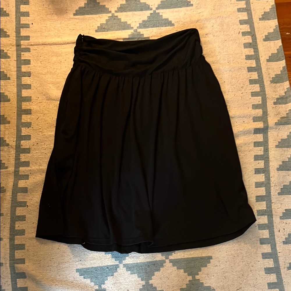 Black Knee Length Skirt